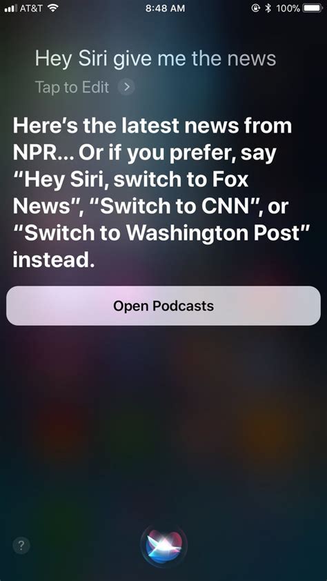 Asking Siri To Play A Newscast The New York Times