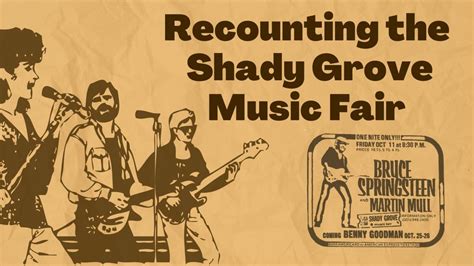 Recounting The Shady Grove Music Fair Poolesville Seniors