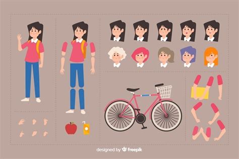 Cartoon Character For Motion Design Free Vector