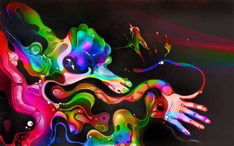 Colourful Painting Wallpaper, Fractal Colourful Painting ...