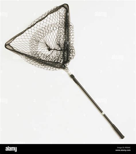 Small Fishing Net With Handle Front View Stock Photo Alamy