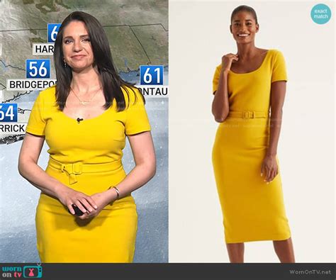 Wornontv Marias Yellow Belted Dress On Today Maria Larosa Clothes