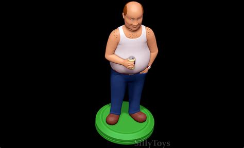 Bill Dauterive King Of The Hill 3d Print Model By Sillytoys