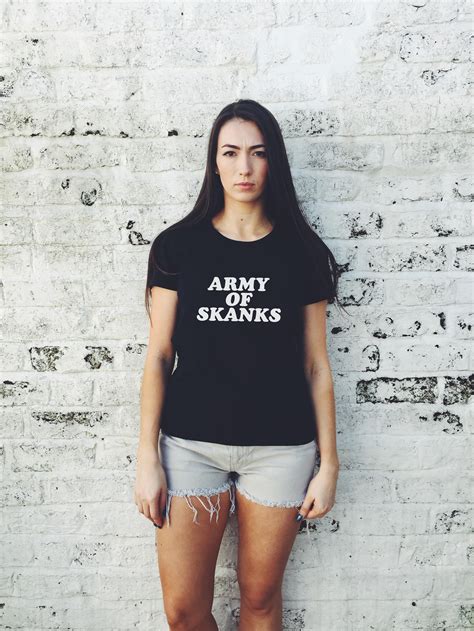 Army Of Skanks T Shirt All Colour Tees Womens Graphic Tee Etsy