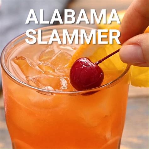 Alabama Slammer Video In 2020 Alabama Slammer Summer Drinks