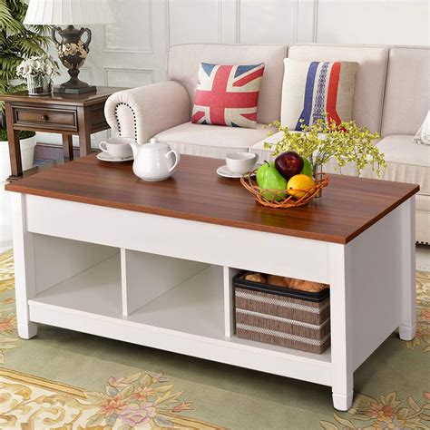 Espresso coffee table with drawers. Ktaxon End Table Lift Top Coffee Table Modern Furniture ...