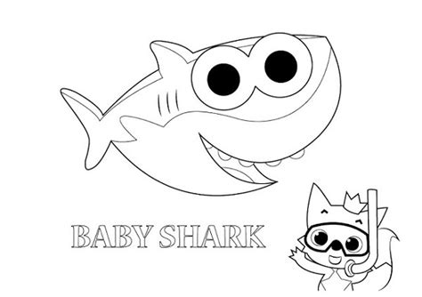Hammerhead shark coloring pages gallery shark coloring book photos of tiny for adults vector stock. Baby Shark Coloring Pages Printable | 101 Coloring