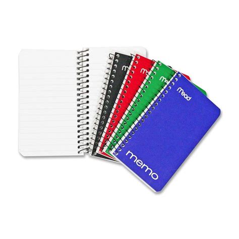 Amazon Com Mead Small Spiral Notebook Spiral Memo Pad College Ruled