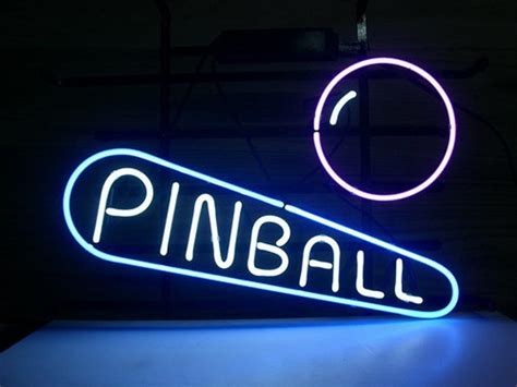 Custom Pinball Neon Sign Custom Neon Signs