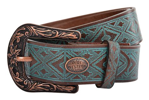 Pure Western Womens Jules Belt Turquoise Kimberley Country