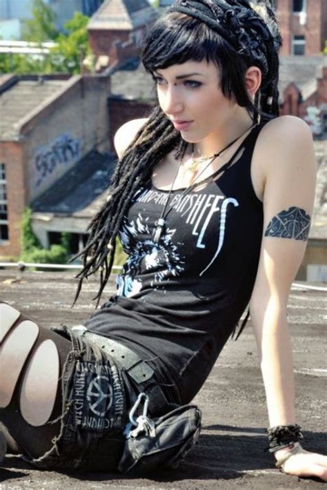 Goth Girl With Dreads Punk Girl Punk Punk Fashion