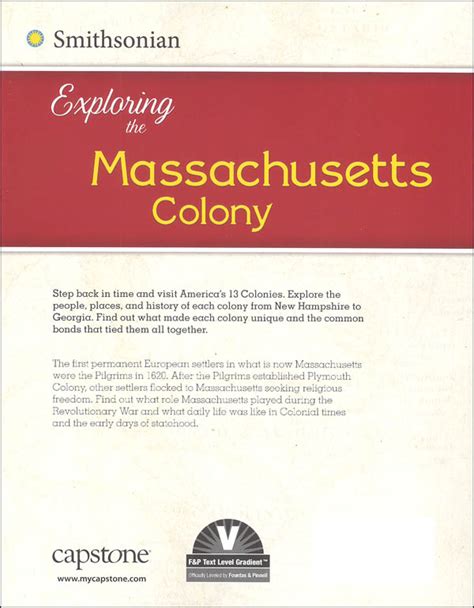 Exploring The Massachusetts Colony Exploring The 13 Colonies