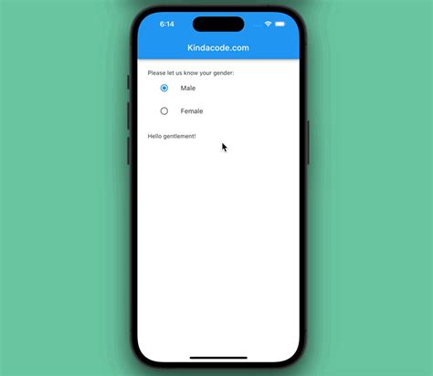 Working With Radio Buttons In Flutter Kindacode