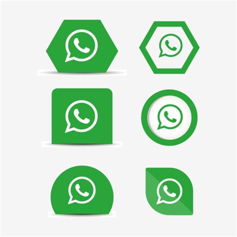 Whatsapp Whats App Icon Logo Collection Set Social Media Vector