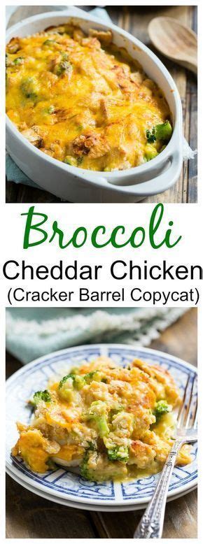 Pour cracker mixture over chicken and soup. Broccoli Cheddar Chicken (Cracker Barrel Copycat) | Recipe ...