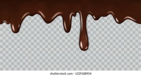 Chocolate Melted Drip Wave Flowing Hot Stock Vector Royalty Free