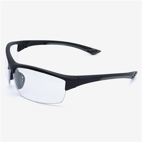 Vitenzi Bifocal Semi Rimless Tr90 Wraparound Safety Protective Goggles With Clear Lens Anti Fog