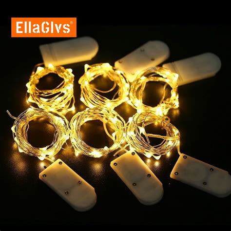 Led Strings 3pcslot Led Fairy Lights Cr2032 Button Battery Operated