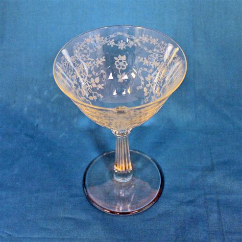 Fostoria Crystal Stemware Romancechampagne Tall Sherbetglass 5 5 In Ebay