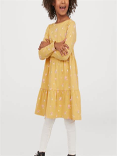 Buy Handm Girls Yellow And White Printed 2 Piece Jersey Set Clothing Set
