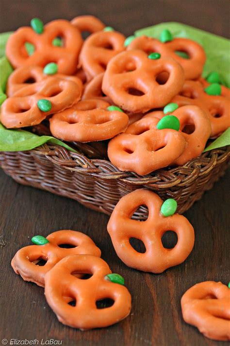 make a batch of pretzel pumpkins in just 15 minutes recipe halloween food treats halloween