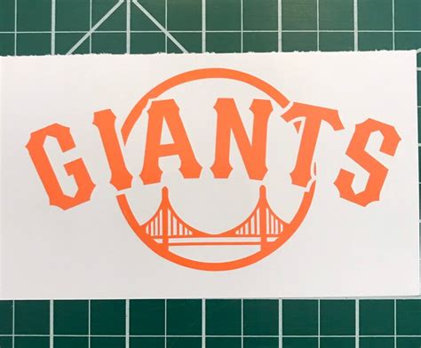 San Francisco Giants Decal Vinyl Bridge Sticker Etsy