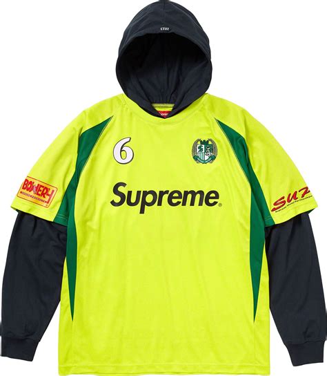 Hooded Soccer Jersey Fall Winter 2023 Supreme