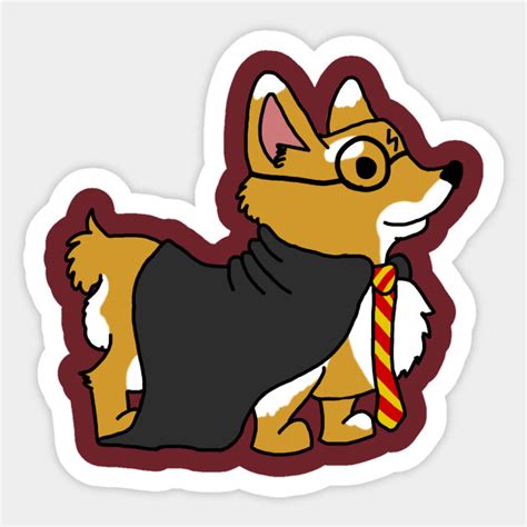 Corgi Potter Corgi Sticker Teepublic