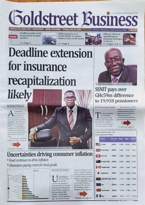 Todays Newspaper Frontpages Friday June 12 2020 Bbc Ghana Reports