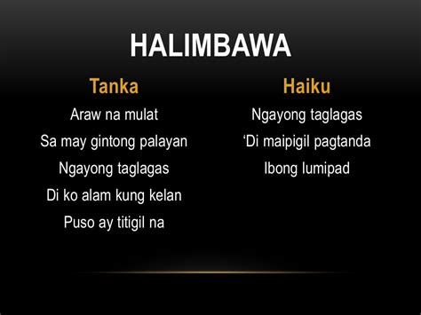 Tanaga Halimbawa Ng Haiku Tungkol Sa Kalikasan Maikling Kwentong