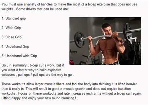 The Best Bicep Workouts For Bigger Arms Without Weightsthe Bodybuilder