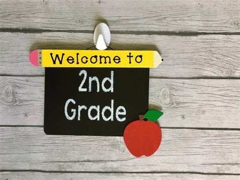 Welcome To 2nd Grade Sign Welcome Sign For Teachers2nd Grade Etsy