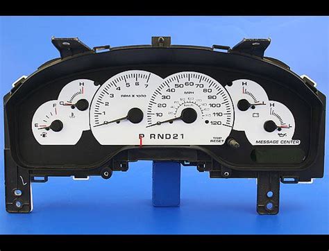 2003 2004 Ford Expedition Dash Cluster White Face Gauges 03 04 Ebay