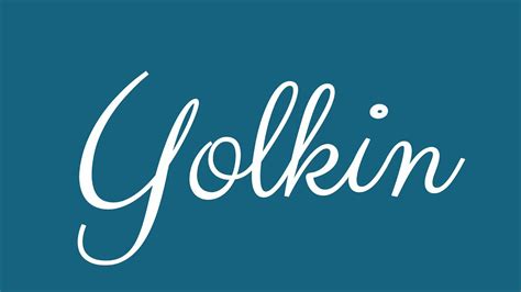 Learn How To Sign The Name Yolkin Stylishly In Cursive Writing Youtube
