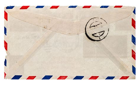 Vintage Airmail Envelope Retro Post Letter Stock Image