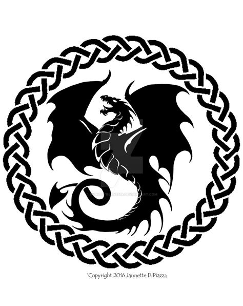 Celtic Dragon Circle By Nightfyrekvesia On Deviantart