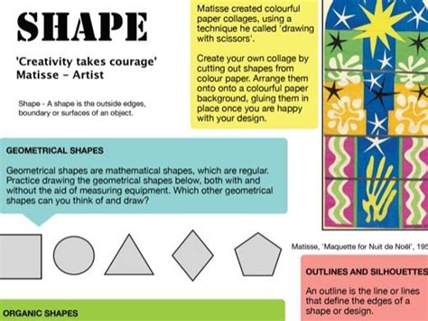 Shape Formal Elements Of Art 2 Teaching Resources