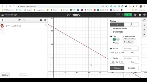 How To Make And Label A Graph Using Desmos Youtube