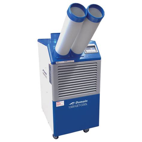 It takes air from the room that's hot, stale, and humid, and blows it over a cold metal coil that's filled with refrigerant. 6.1kw Commercial Portable Air Conditioner - CPR61-A - Domain