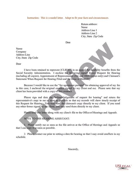 Sample Disability Appeal Letter With Insurance Us Legal Forms