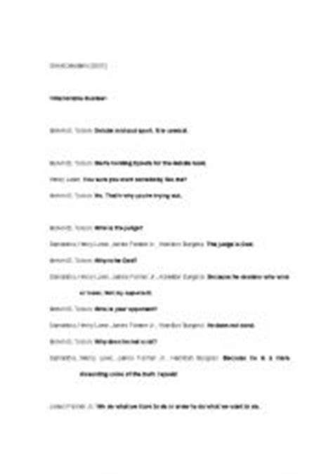 No one has added any quotes, maybe you should be the first! English worksheets: Great Debaters - memorable quotes