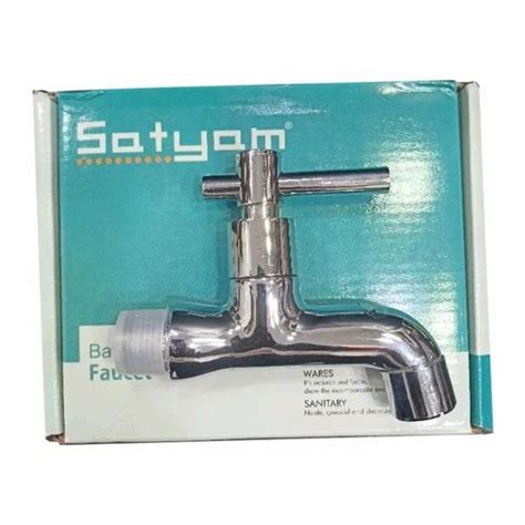 Satyam Wall Mounted Silver Stainless Steel Bib Cock For Bathroom Fitting Gm At Rs In