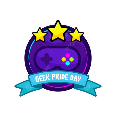 Gamepad Clipart Transparent Background Geek Pride Day Banner Sign With