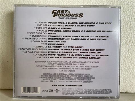 Fast And Furious 8 The Album Cd Hobbies And Toys Music And Media Cds