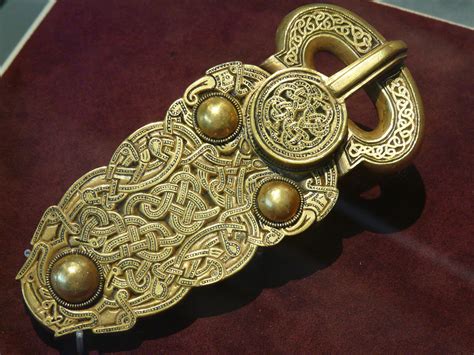 Gold Anglo Saxon Belt Buckle Found At Sutton Hoo England Anglo Saxon