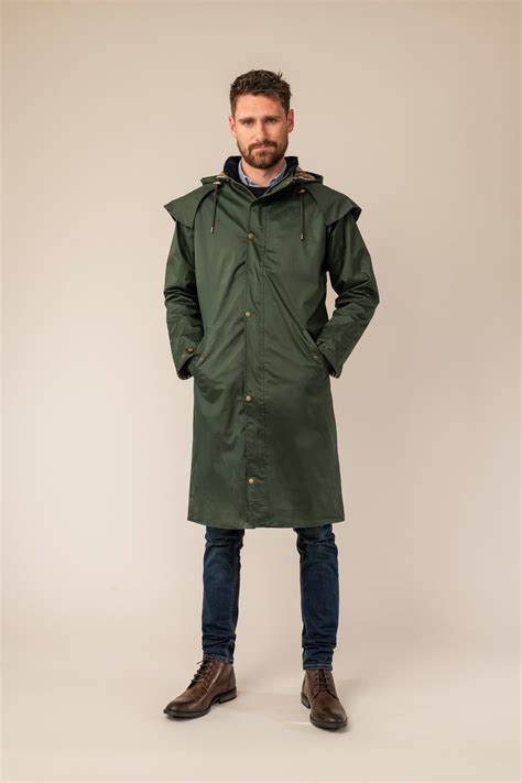 Stockman Long Raincoat Duffel Mens Coats Lighthouse