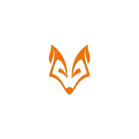 Fox Vector Symbol Fox Sign Or Logo Template Creative Fox Animal Face