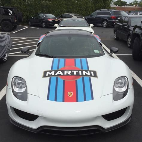 Porsche 918 Spider W Weissach Package And Martini Racing Livery Photo