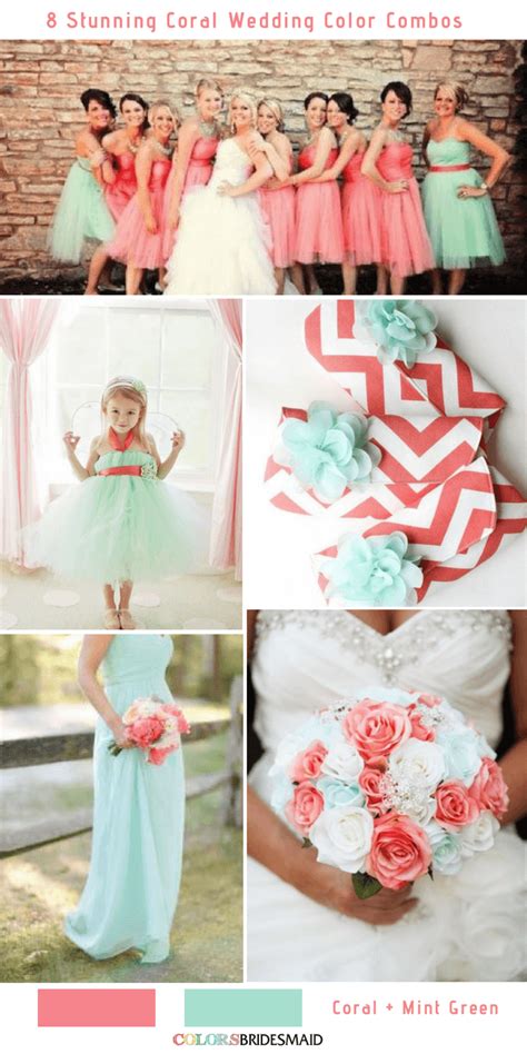 8 stunning coral wedding color combinations you ll love colorsbridesmaid