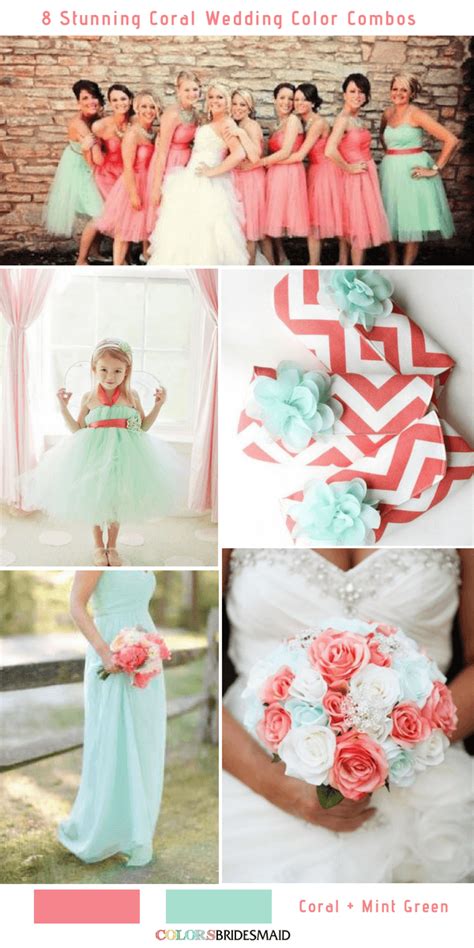 8 Stunning Coral Wedding Color Combinations Youll Love Colorsbridesmaid